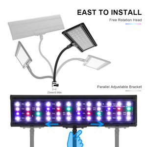Lampada LED Ultra Sottile per Acquario a Spettro Completo con Clip, in Lega <span class=keywords><strong>di</strong></span> Alluminio, con Modalità Alba e Tramonto, Illuminazione Dimmerabile - Product Image 6