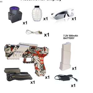 Garçon jeu de plein air lumineux électrique automatique Airsoft pistolet jouet Cool brûlant Pistolas De <span class=keywords><strong>Bolas</strong></span> De jouet pistolet pour garçon - Product Image 4