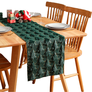 Camino de Mesa de Jacquard Geométrico de Algodón Suave y Duradero, Decoración Romántica para el Día de San Valentín, Decoración Moderna y Rústica para Mesa de Comedor - Product Image 1