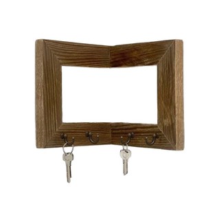 Perchero y organizador de llaves de pared rectangular multiusos para sala de estar, entrada y dormitorio - Product Image 5