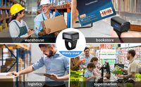 Escáner de Código de Barras 2D con Anillo Inteligente JR Z01, Lector de Códigos QR Inalámbrico Bluetooth, Manos Libres, Mini Portátil, CE FCC ROHS