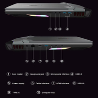 Laptop Bisnis Laptop Gaming I9-9900KF GTX1050Ti 16G+512G Performa Desktop Mendukung Prosesor Intel Generasi ke-9 Dapat Dikustomisasi