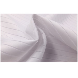 스포츠 탑 통기성 승화 프린팅 스트라이프 원단 화이트 210gsm 폴리에스터 스판덱스 맞춤 프린트 4방향 스트레치 원단 (여아용) - Product Image 5