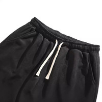 Short décontracté tendance pour hommes 280g daim nouvel été taille moyenne pantalon ample avec cordon de serrage couleur unie tricoté tissu worested