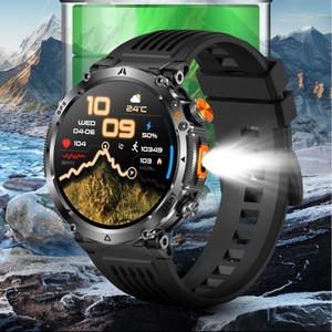 Montre connectée HT42 avec GPS, étanche, appels Bluetooth, moniteur de fréquence cardiaque et d'oxygène sanguin, pour le sport en extérieur - Product Image 2