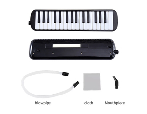 Kongsheng ME-32B Mélodica en acier inoxydable à 32 touches, instrument pédagogique scolaire, accessoire musical pour la maternelle, bleu/rose - Product Image 2