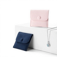 Pochette à bijoux anti-ternissement personnalisée de qualité supérieure, mini sac de voyage portable pour emballage cadeau de bagues, boucles d'oreilles, pendentifs, colliers – Vente en gros