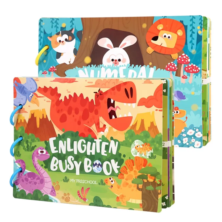 Educatief Speelgoed Vroege Educatieve Matching Puzzel Speelgoed Voorschoolse Leren Tien Thema Activiteiten Rustige Boeken
