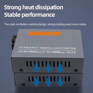 Convertidor de <span class=keywords><strong>fibra</strong></span> Gigabit 10/100/1000M Convertidor de medios de <span class=keywords><strong>fibra</strong></span> 25KM SC <span class=keywords><strong>Rj45</strong></span> Convertidor de medios de <span class=keywords><strong>fibra</strong></span> óptica Gigabit - Product Image 2