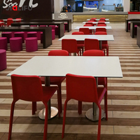 Vente directe d'usine, plateau de table basse en HPL imperméable