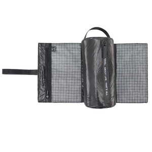 Trousse de Toilette de Voyage Portable, Sac de Voyage à Fermeture Éclair, Personnalisable OEM, NOIR NATIONAL, en Tyvek Imperméable, Pliable, avec Poignée Souple - Product Image 1