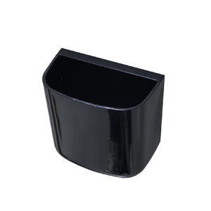 Caja de almacenamiento montada en la pared, rectangular, de color sólido, sin tapa, para aula, baño, cosméticos, estante para cepillos de dientes - Product Image 3