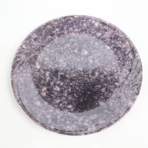 Plato Redondo de Melamina Ecológico de 10 Pulgadas, Personalizado con Grabado Floral, Resistente a los Golpes, Juego de Vajilla con Plato con Diseño de Marmoleado - Product Image 6