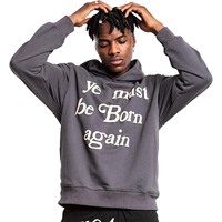 Ye Must Be Born Again Sweat à capuche pour hommes West Creativity Solid Pullover Hoodies Sports Soft Blend Fleece Sweatshirt