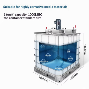 Mezclador IBC de 0.75kw y 200 RPM, Mezclador Eléctrico Industrial para Líquidos, Agitador Dosificador Químico para Tanques de 1000L - Product Image 2
