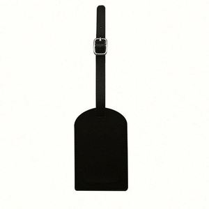 Custom Logo Luxury Business Gift Soft Leather Name Luggage <b>Tags</b> with Buckle-Water Resistant Travel <b>Suitcase</b> <b>Tags</b> - Product Image 2
