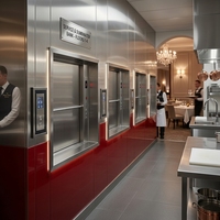 Mini-ascenseur de livraison de nourriture sans engrenages pour cuisine intérieure/extérieure, moderne, pour hôtel et restaurant
