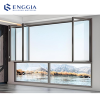 Fenêtres pliantes au design moderne pour le salon Fenêtres pliantes verticales à double vitrage Fenêtres pliantes en aluminium insonorisées