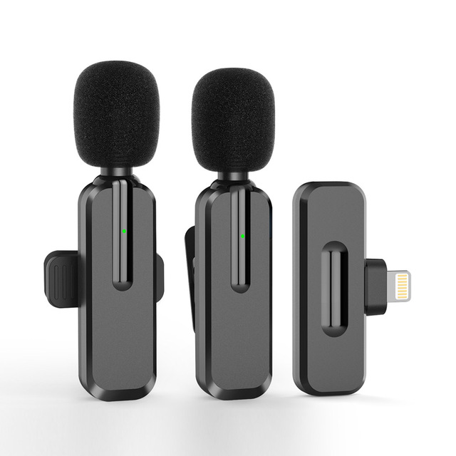 Long Range Lavalier Recording Microphone Plug Play Clip Mobile Wireless Microphone for Teaching Volgging