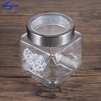 Bocaux en verre hermétiques de grande capacité pour aliments, café, thé, bonbons, miel – Qualité alimentaire – Fabrication usine