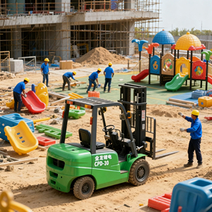 Xe nâng điện mới 3 tấn xe nâng điện nhỏ đạt 6 M xe nâng điện cầm tay để bán - Product Image 1