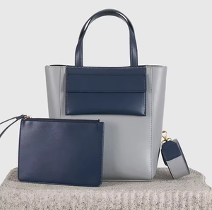 ผู้ผลิตกระเป๋าถือขายส่งแบบกำหนดเอง กระเป๋าถือหนัง PU สีดำ พร้อมกระเป๋าใส่โน้ตบุ๊คแบบคลาสสิกสำหรับสำนักงาน กระเป๋าถือสำหรับผู้หญิง - Product Image 6