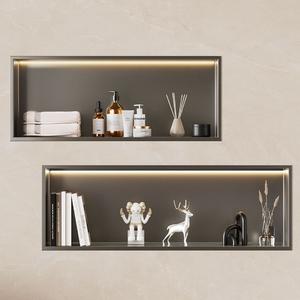 High Quality Bathroom <strong>Kitchen</strong> Bedroom Living Black 304 Stainless Steel Waterproof <strong>Shower</strong> Niche Single Double Recess <strong>Shower</strong> Niche - Product Image 1