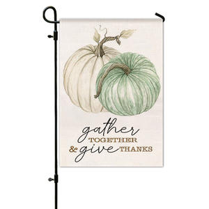 Bandera de jardín personalizada, banderas de jardín de otoño, 12x18, Bandera de jardín de Acción de Gracias de doble cara - Product Image 3