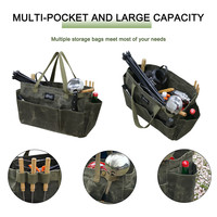 Sac de rangement multifonctionnel en toile cirée imperméable, grande capacité, durable, pour le camping, la randonnée et les pique-niques