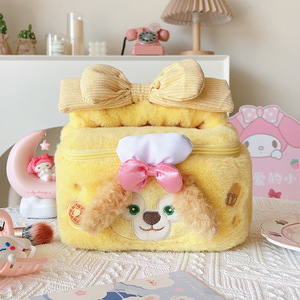 Bolsa de Cosméticos de Peluche con Diseño de Perro Chef, Organizador de Maquillaje Portátil, Bolsa de Aseo de Viaje Suave con Asa para Mujer, Estuche de Almacenamiento - Product Image 6