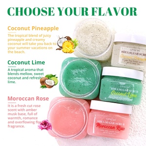 Gommage corporel hydratant et nourrissant au sucre, à la rose marocaine et au karité, pour une <span class=keywords><strong>peau</strong></span> douce et exfoliée (vente en gros) - Product Image 2