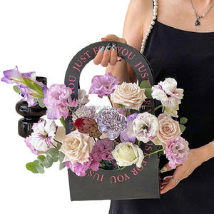 Caja de Papel Plegable para Flores, Cesta de Flores Rectangular para el Día de la Madre, Caja de Regalo para Floristería, Caja para Ramos de Flores - Product Image 3