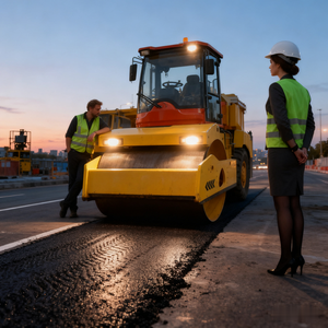 Rouleau de route vibrant autopropulsé de compacteur de 12 tonnes SSR120C-8 de haute qualité - Product Image 1