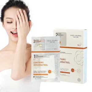 Fournisseur de masques de beauté pour le visage Capsule hydratante au resvératrol et à la rose Fabricant de soins de la peau Masque facial hydratant aux huiles essentielles végétales