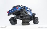 CROSSRC EMO X 4WD RC Rock Crawler à l'échelle 1/8 avec essieux portiques Rhino, boîte de vitesses à 2 rapports, blocage de différentiel, camion professionnel RTR pour hobby