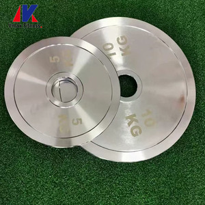 Placas de peso comerciales al por mayor para entrenamiento de fuerza con mancuernas, juego de placas de peso para gimnasio y <span class=keywords><strong>Fitness</strong></span>, placa de peso de 25kg - Product Image 2