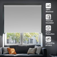 Stores alvéolaires sans perçage JSL 25MM sans fil en tissu non tissé pour fenêtres