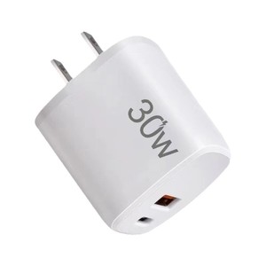 อะแดปเตอร์ชาร์จเร็ว 30W USB-C แบบสองพอร์ต PD 3.0 QC 3.0 สำหรับโทรศัพท์มือถือ แท็บเล็ต แล็ปท็อป - Product Image 1