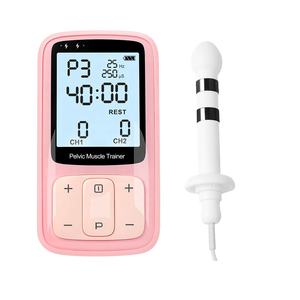 Estimulador de Kegel rosa de doble canal, equipo de ejercicio para aliviar el dolor del suelo pélvico, sonda <span class=keywords><strong>Anal</strong></span> Rectal, terapia de sonda Vaginal - Product Image 1