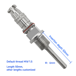 Đầu dò cảm biến nhiệt độ DS18B20 với khớp nối G1/2 M20 * 1.5 Tương thích với PT100/pt1000/RTD - Product Image 5