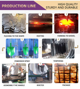 Multiuso Minería Acero inoxidable Zanjadora Pala Pico Japón Jardín Palas Palo Mango - Product Image 5