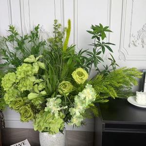 Fiori di Seta <span class=keywords><strong>Serie</strong></span> Verde Erba Artificiale per Decorazioni e <span class=keywords><strong>Allestimenti</strong></span> Matrimoniali - Product Image 2