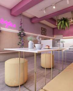 Quiosco y Barra de Cafetería Personalizados |   Muebles Modernos para Cafetería con Iluminación LED |   Diseño de Interiores para Panadería y Cafetería - Product Image 4