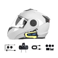 Système d'intercom pour casque de moto en acier inoxydable N3X 300m pour 2 motards avec suppression du bruit et double puce 5.4