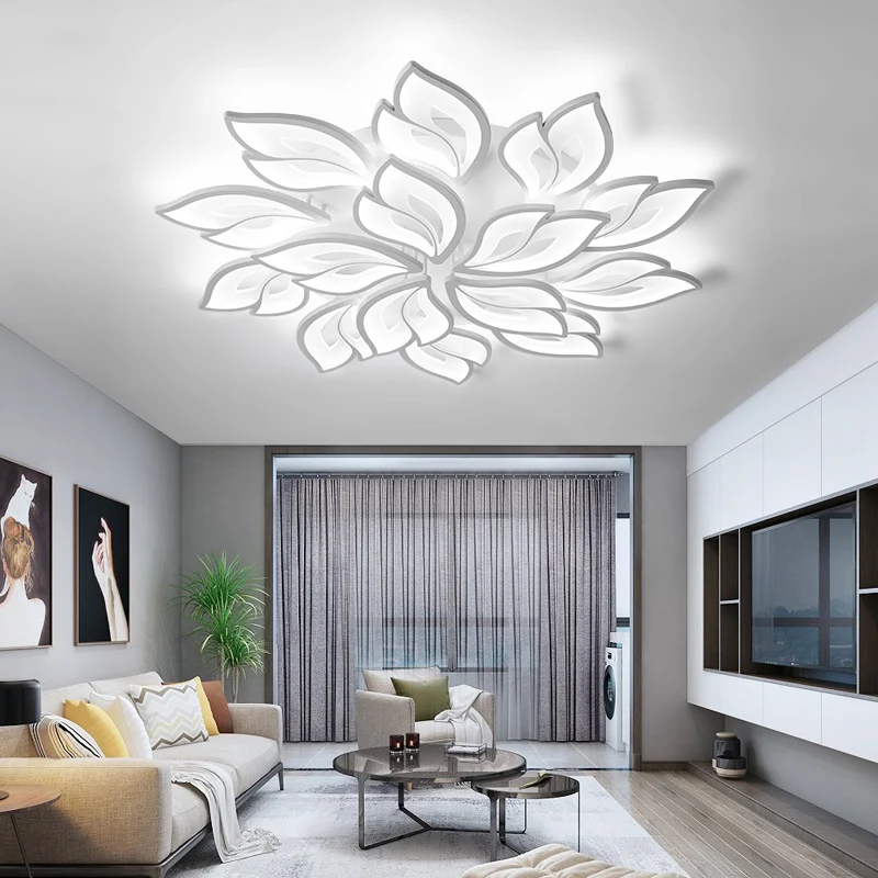 Nordic Multi Heads Modern Decorative Ceiling Lamps Popular and Practical Living Room Bedroom Fancy Led Ceiling Lights for Home