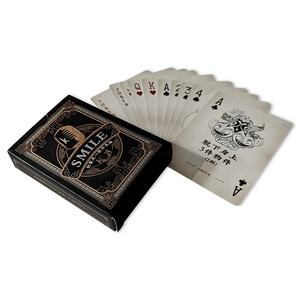 Impression personnalisée <span class=keywords><strong>Acheter</strong></span> en gros de haute qualité Logo noir US Koweït Fabricants d'imprimantes en plastique Papier Cartes à jouer <span class=keywords><strong>Poker</strong></span> en vrac - Product Image 4