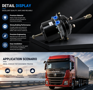 Pièces de camion SHACMAN F3000 X5000 X3000 M3000 M5000 Delong, <span class=keywords><strong>chambre</strong></span> à <span class=keywords><strong>air</strong></span> de frein, cylindre de frein DZ95259363003, <span class=keywords><strong>chambre</strong></span> à <span class=keywords><strong>air</strong></span> de frein - Product Image 2
