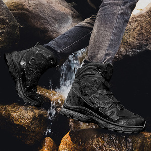 Scarponi da Trekking e Tattici da Uomo Taglie Grandi, Scarpe da Allenamento, Stivali Tattici e da Escursionismo per Uomo per Attività all'Aperto - Product Image 4