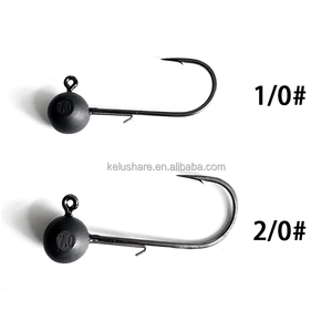 5,3G 7g Bola de tungsteno de óxido negro Jig Head Señuelo de pesca Cebo de natación Bola redonda Jig Head Accesorios de pesca Pesca de lubina - Product Image 4