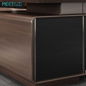 Bureau de direction moderne de luxe en MDF, mobilier de bureau modulaire par un fournisseur de tables de bureau de luxe - Product Image 3